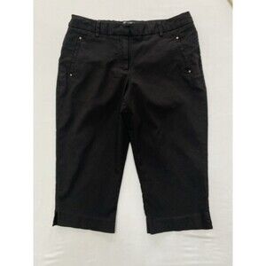 89th & Madison Women’s Black Capris – Size 10 – Stretch Career Pants
